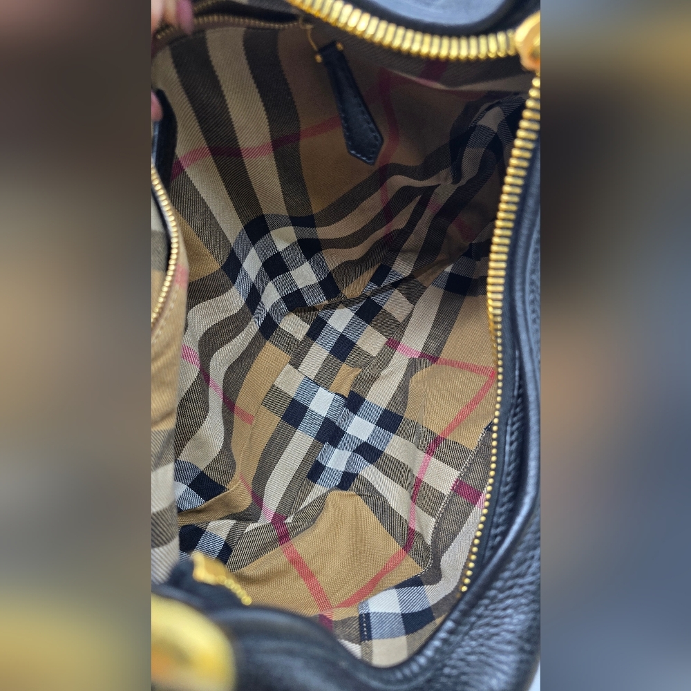 Burberry Prorsum Pebbled Leather Hobo Bag - Picture 14 of 16